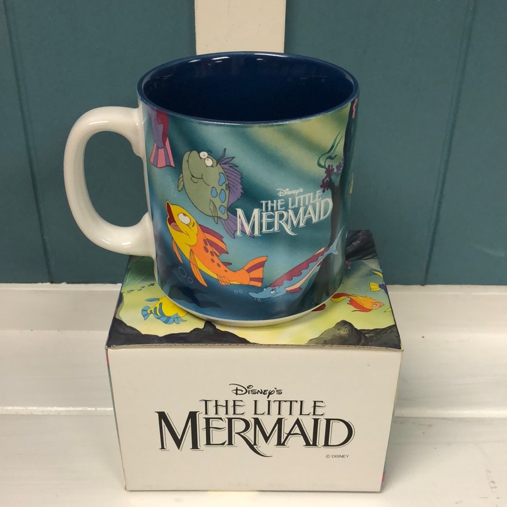 NEW VINTAGE 1989/90 DISNEY AUTHENTIC THE LITTLE MERMAID MUG TEA CUP ARIEL Japan